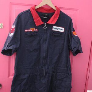 Pixar Cars Box Lunch Lightning McQueen Zip Up Romper Halloween Disney